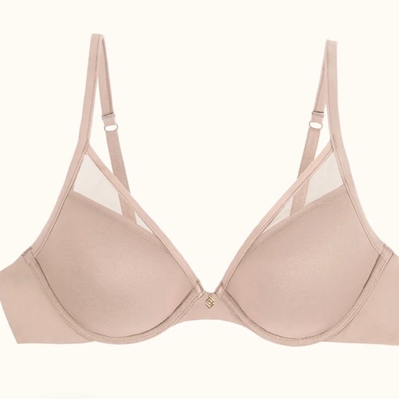 Third Love 24/7 Classic Contour Plunge Bra, size, 44E, nude, NWT - Picture 1 of 4